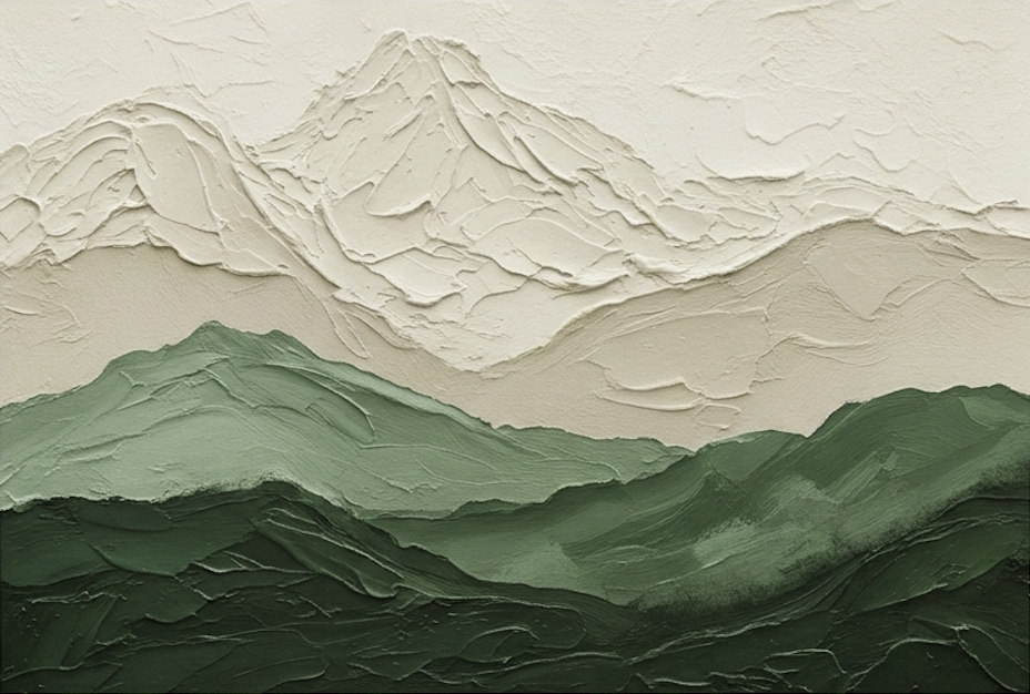 Green Mountain Landscape Still Ridge - Wall Art by Fir Gallery