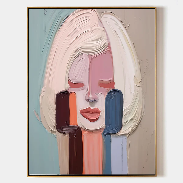 Minimalist Face Portrait Soft Still - Wall Art by Fir Gallery