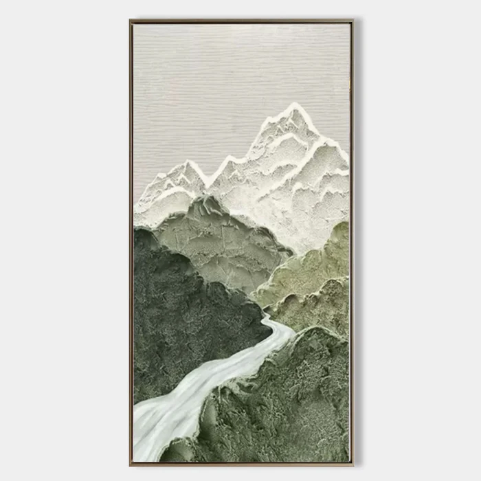 Green Mountain Landscape Still Ascent - Wall Art by Fir Gallery