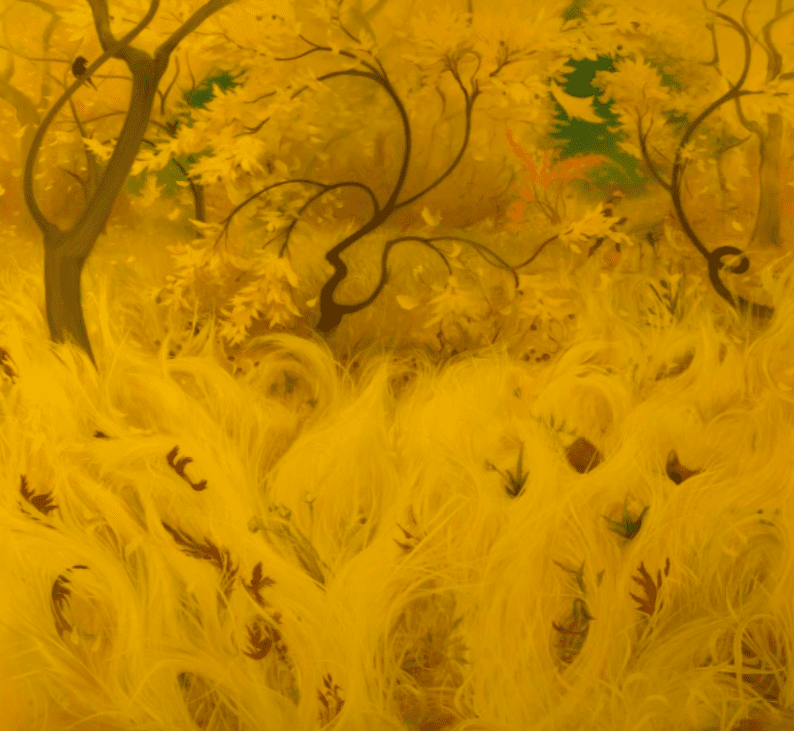 Golden Autumn Forest Whispered Dreams - Wall Art by Recca Art