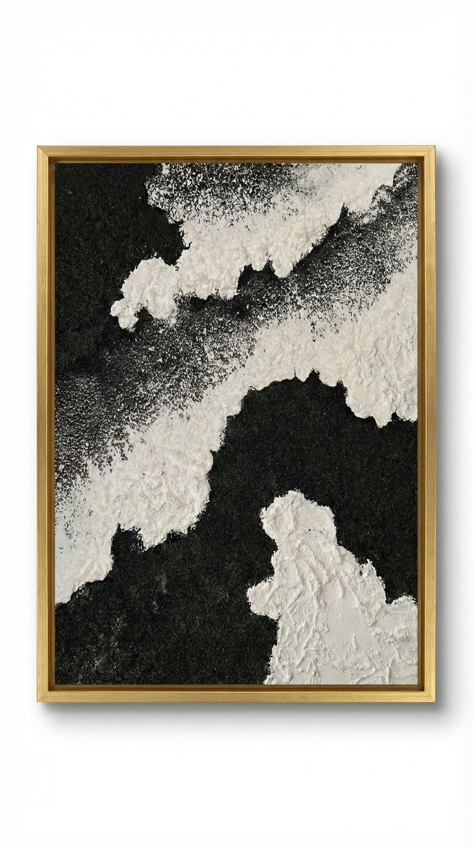 Monochrome Abstract Drift Apart - Wall Art by Mond Studio