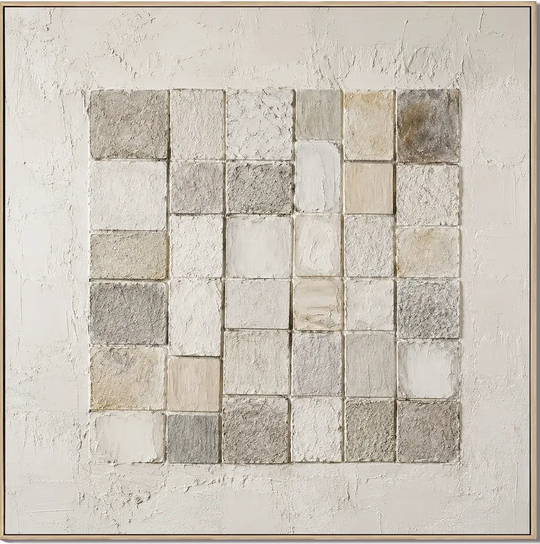 Wabi Sabi Stone Grid Mosaic
