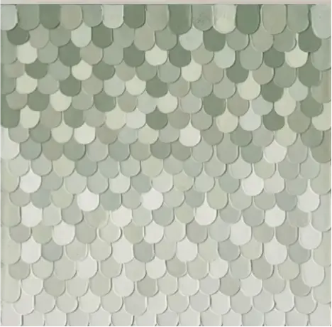 Textured Sage Scales Quiet Descent