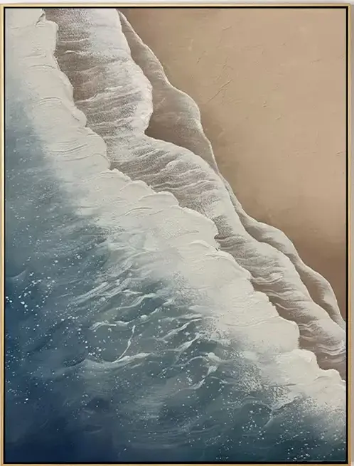 Textured Ocean Shoreline Convergence