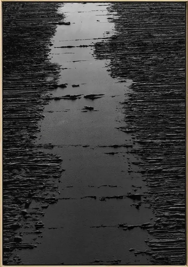 Textured Black Path