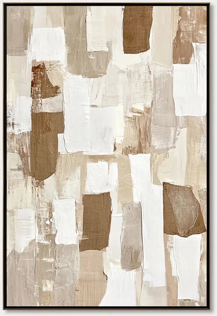 Abstract Patchwork Neutral Quiet Blocks