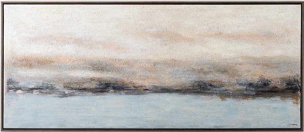 Abstract Coastal Landscape Quiet Shoreline